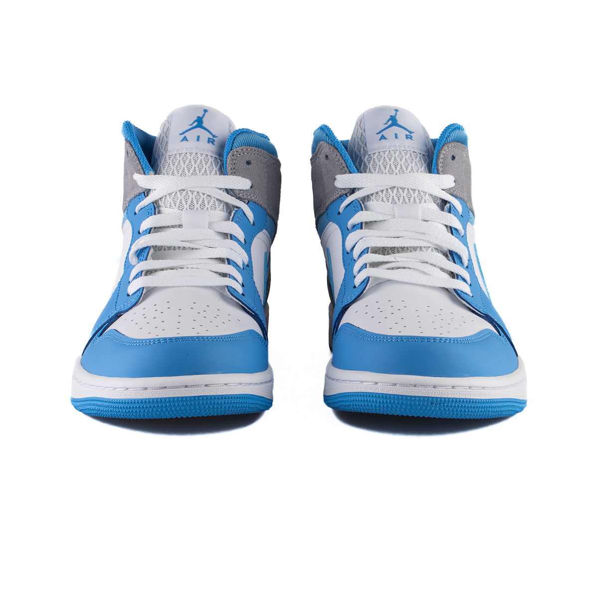 jordan one mid blue and white