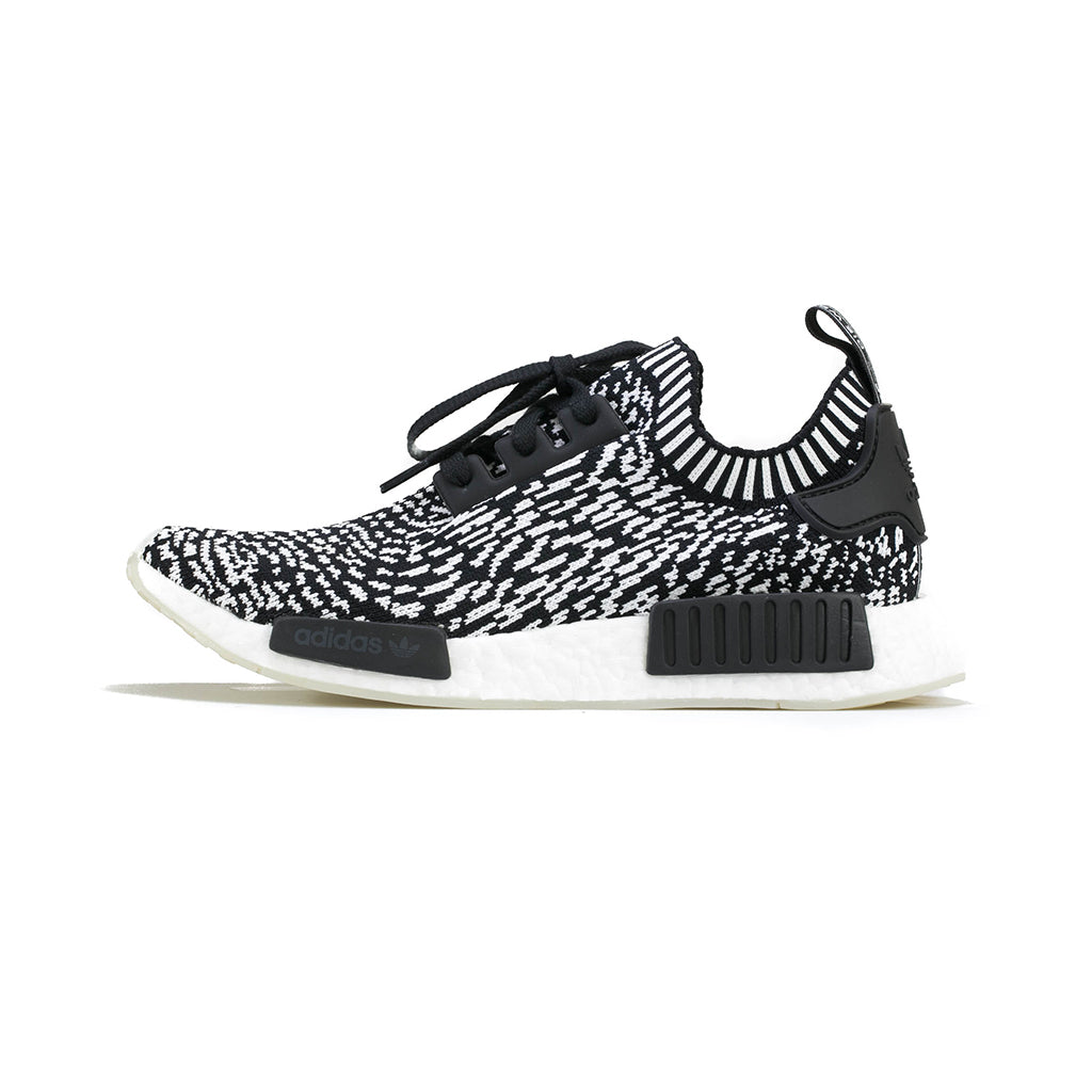 adidas Originals R1 Primeknit 'Zebra' (Core Black/White) amongst few