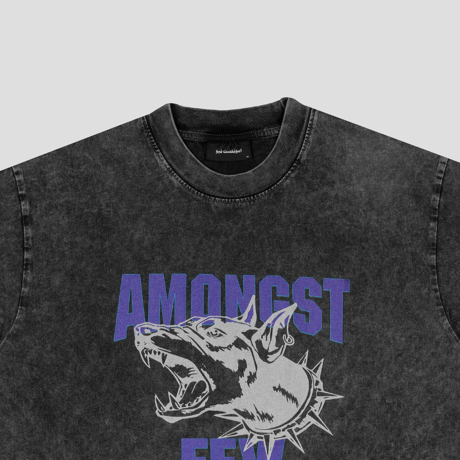 amongst few - Beware of The Dog T-Shirt (Washed Black)