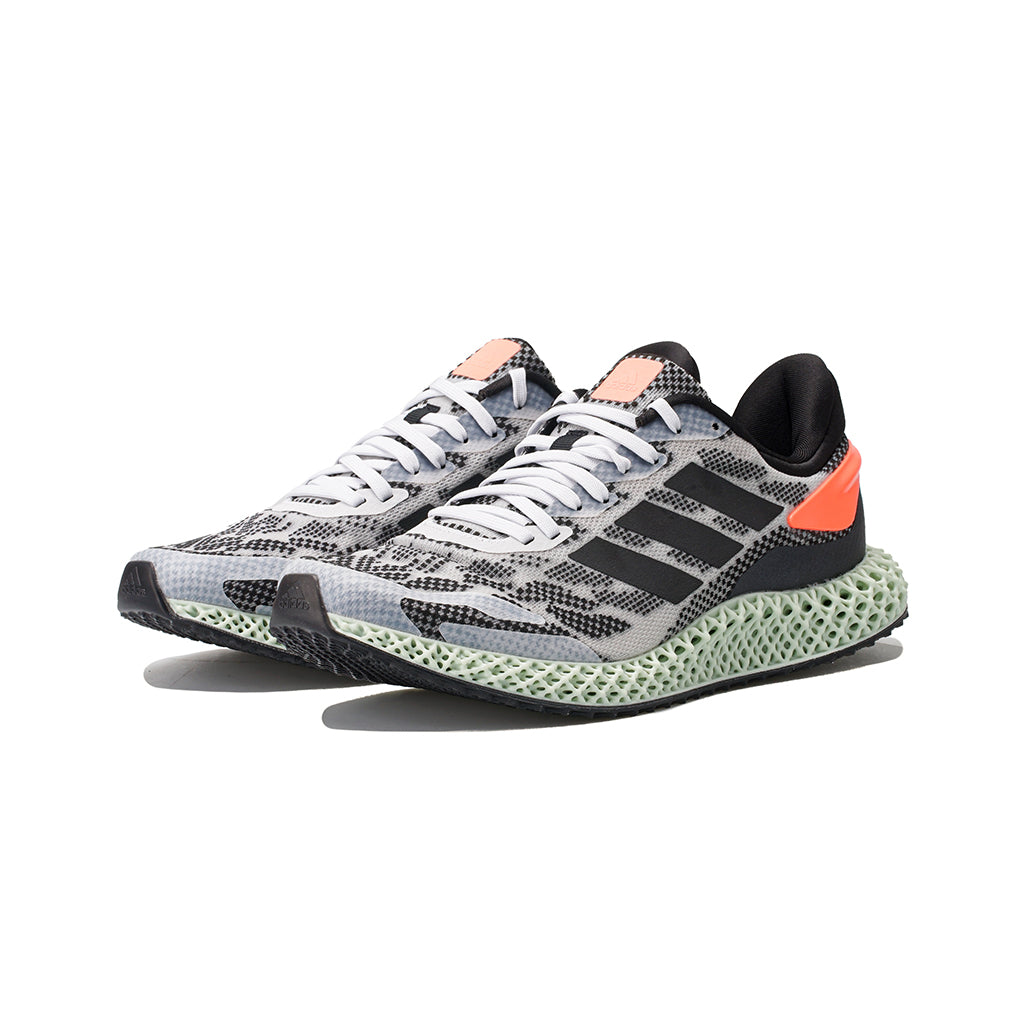 adidas 4D Run (Cloud White/Core Black/Signal Coral