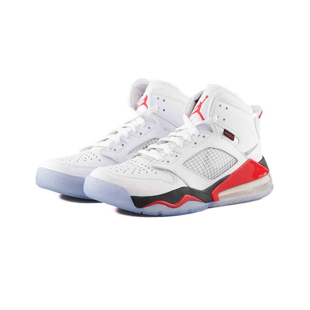 Air Jordan Mars 270 White Fire Red Sneakers Jordan Of Mars Nike