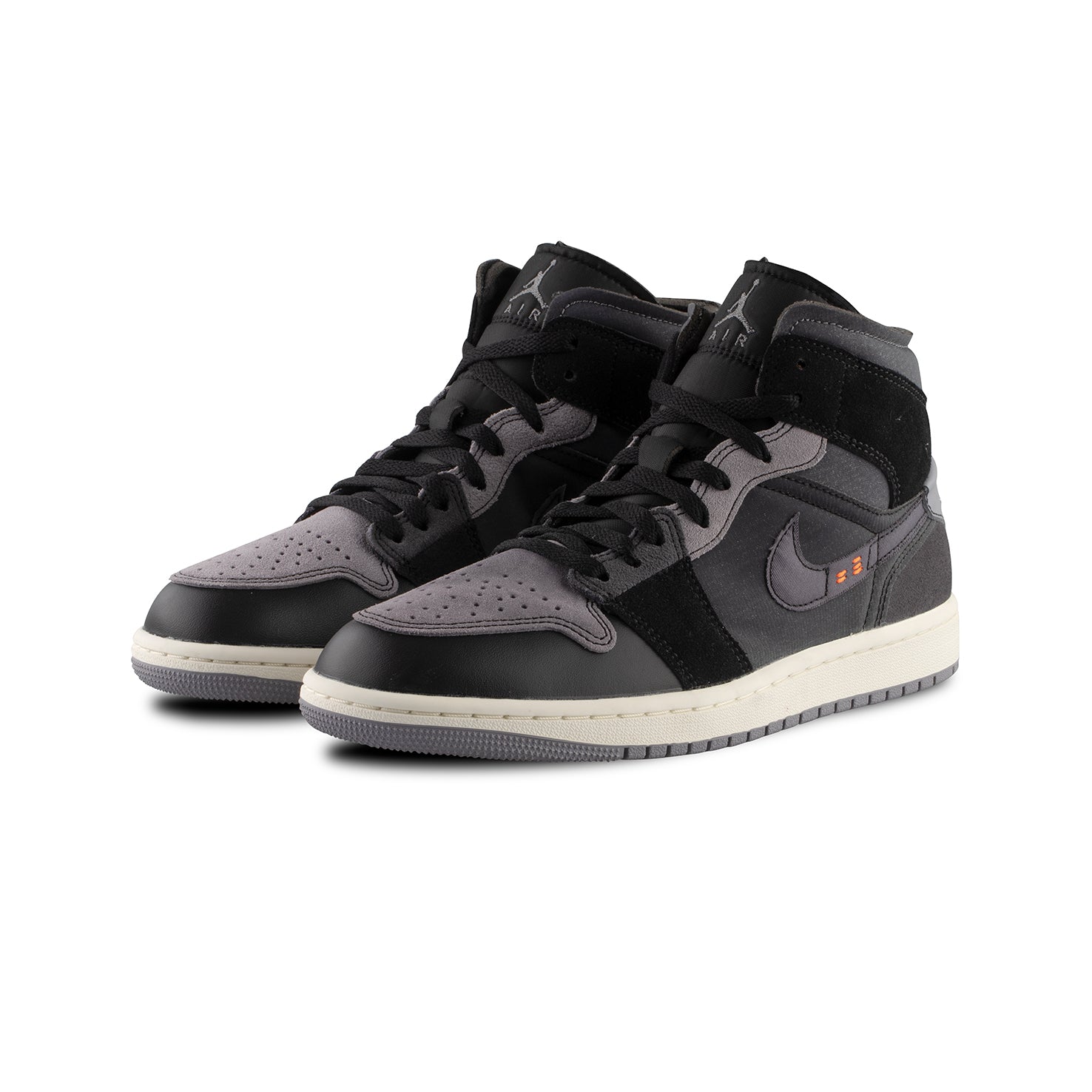 Air Jordan 1 Mid SE Craft (Black/Cement Grey-LT Graphite 