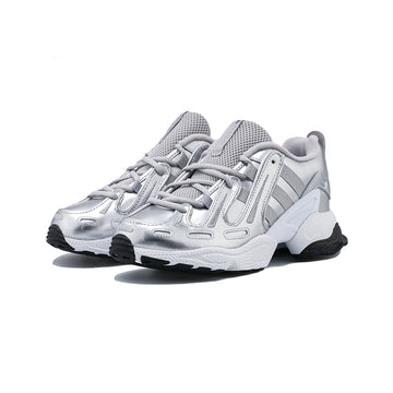 Adidas originals eqt gazelle trainers in white and silver Clearance