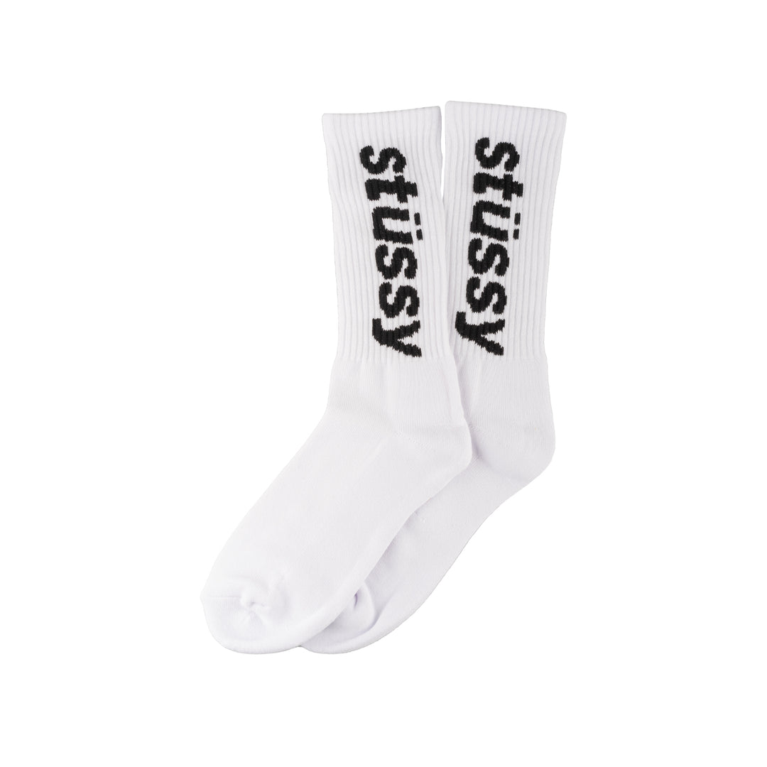 【Stussy】 WASHED HELVETICA CREW SOCK STUSSY】24fw WASHED HELVETICA CREW SOCK 靴下 (STUSSY/靴下