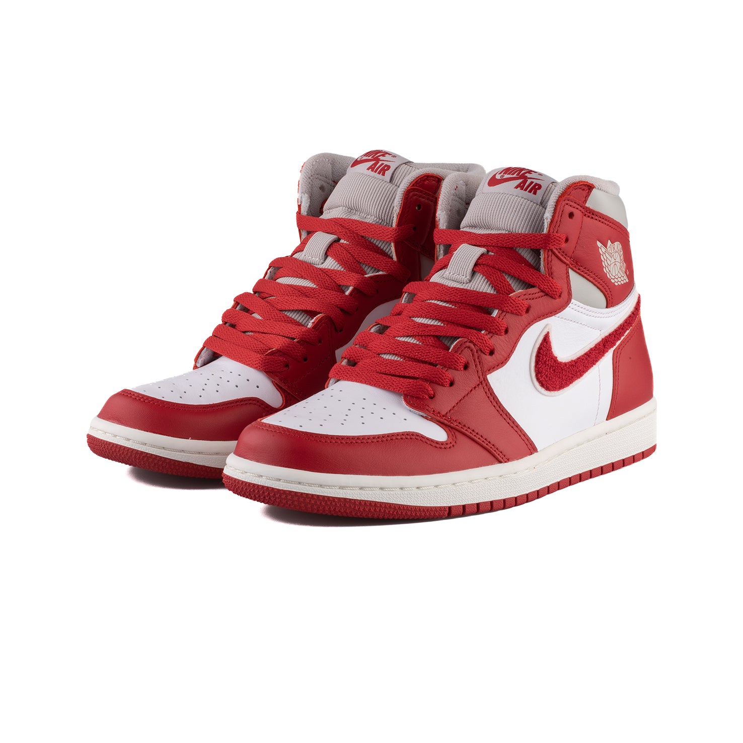 W Air Jordan 1 Retro High OG (LT Iron Ore/Varsity Red-Sail 