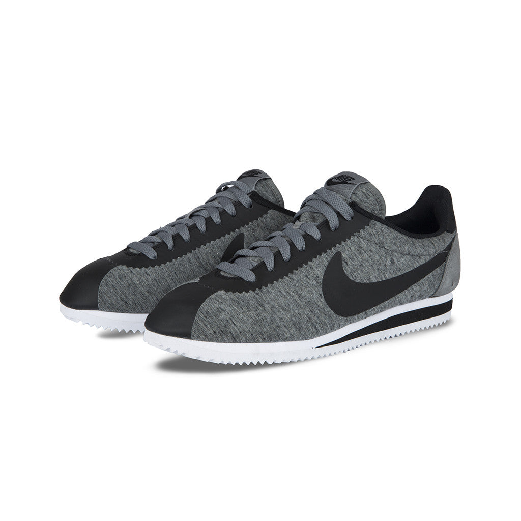 nike cortez black gray