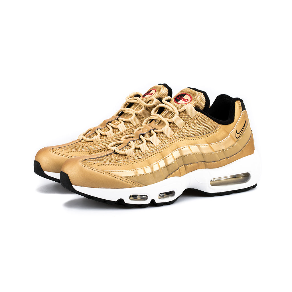 Nike Air Max 95 Premium QS Metallic Gold Black White Varsity Red amongst few